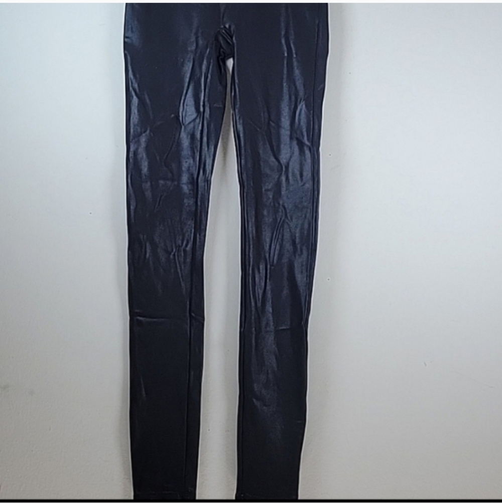 SPANX FAUX LEATHER high Waist Leggins Size S - Picture 4 of 8